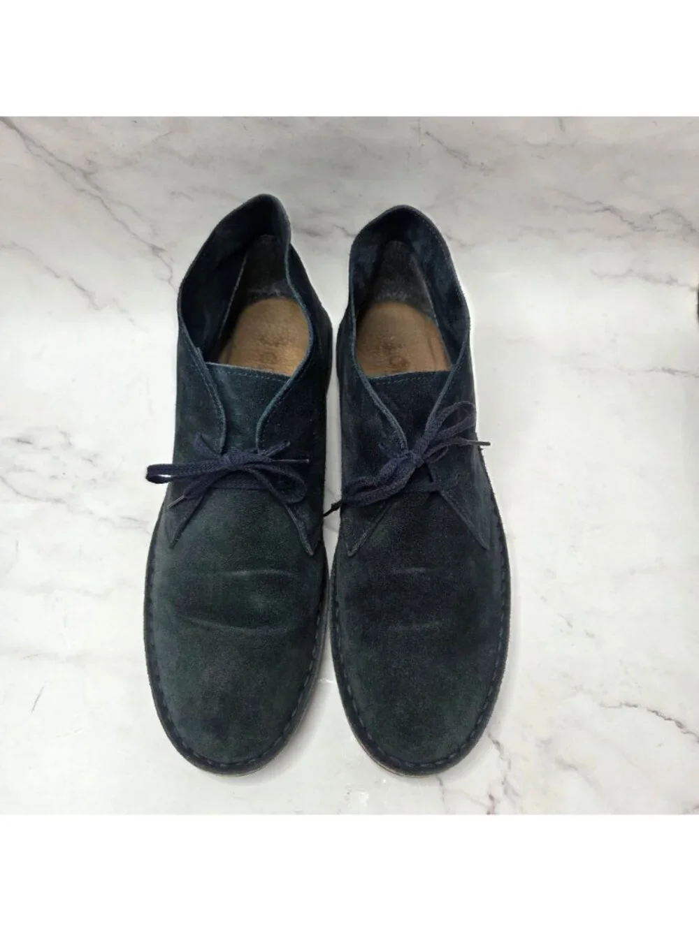 J. Crew Navy Blue Suede Leather McAlister Chukka Boots Men's 12